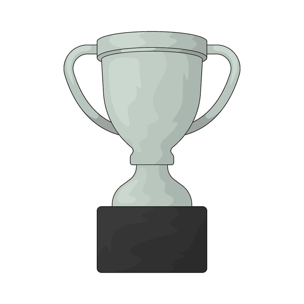 Car Race silver trophy vector