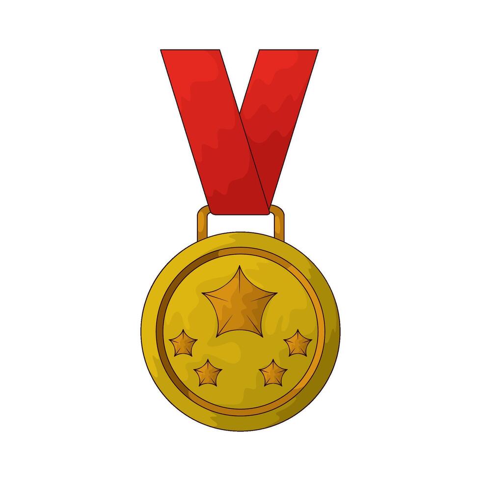 Car Race golden medal vector