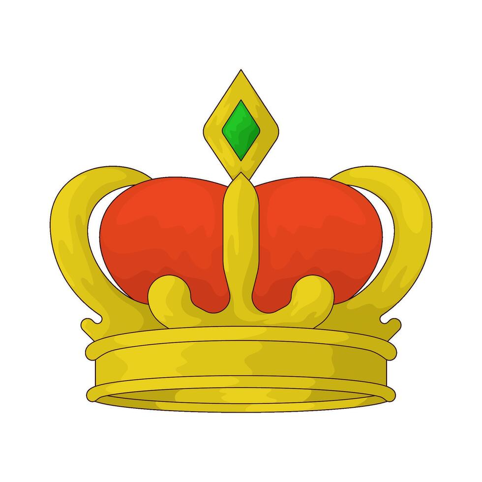 king golden crown vector