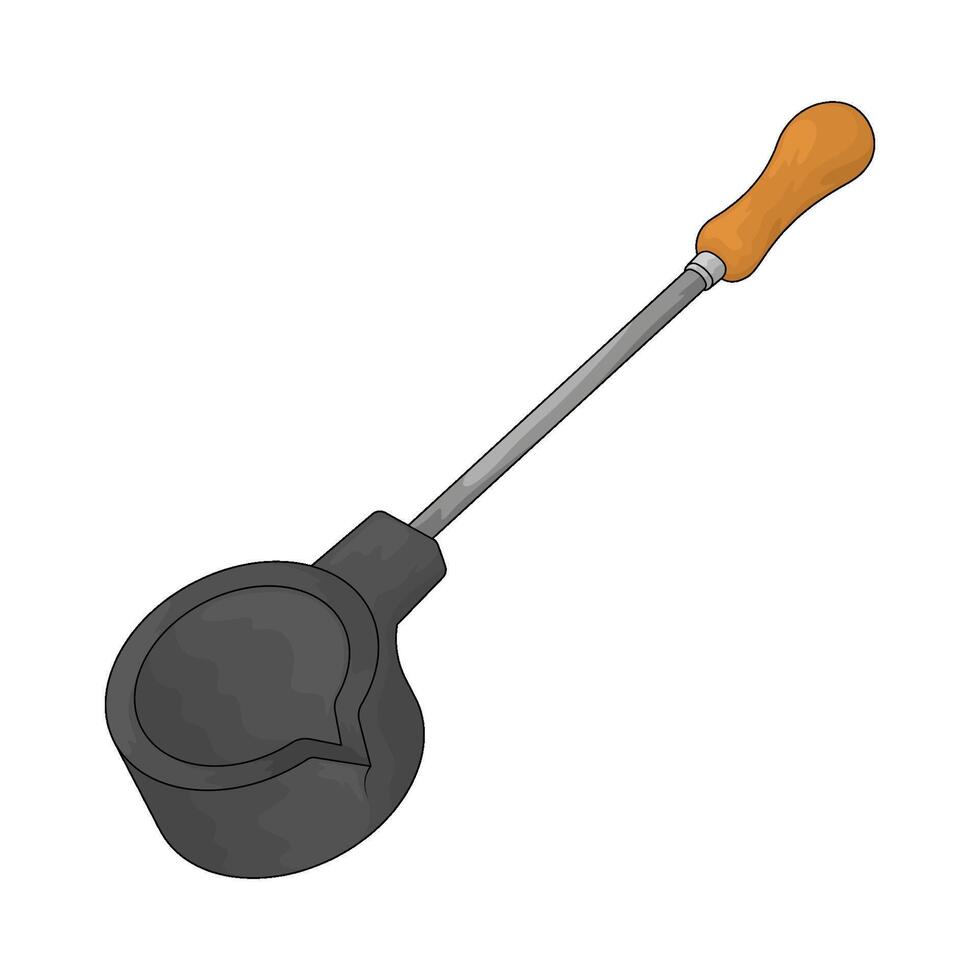 jewelry melting pot vector