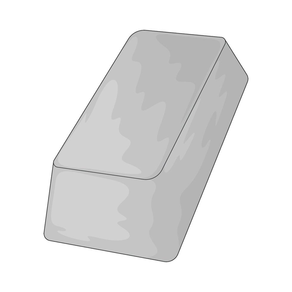 illustration of a silver bar vector