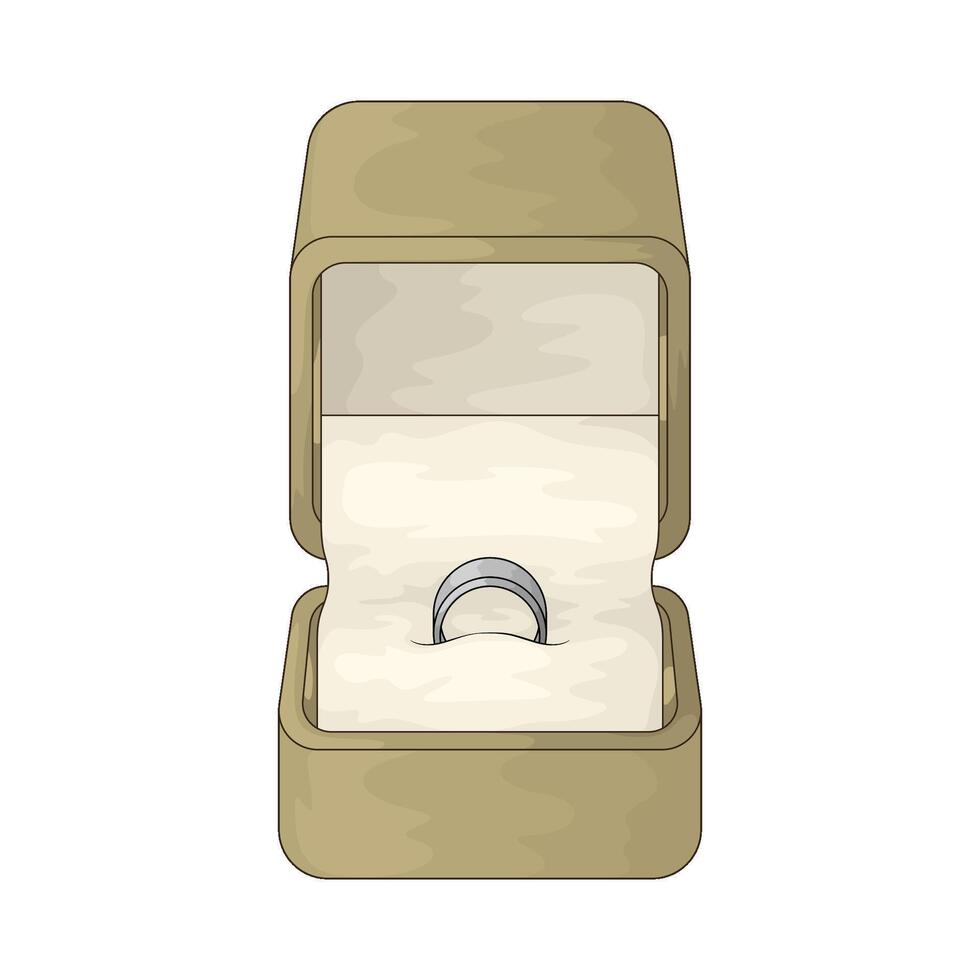 luxury silver ring vector