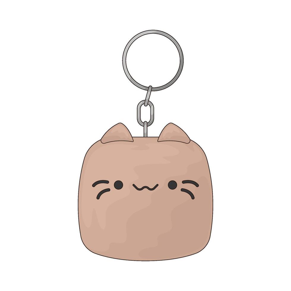 illustration of a gift keychain vector