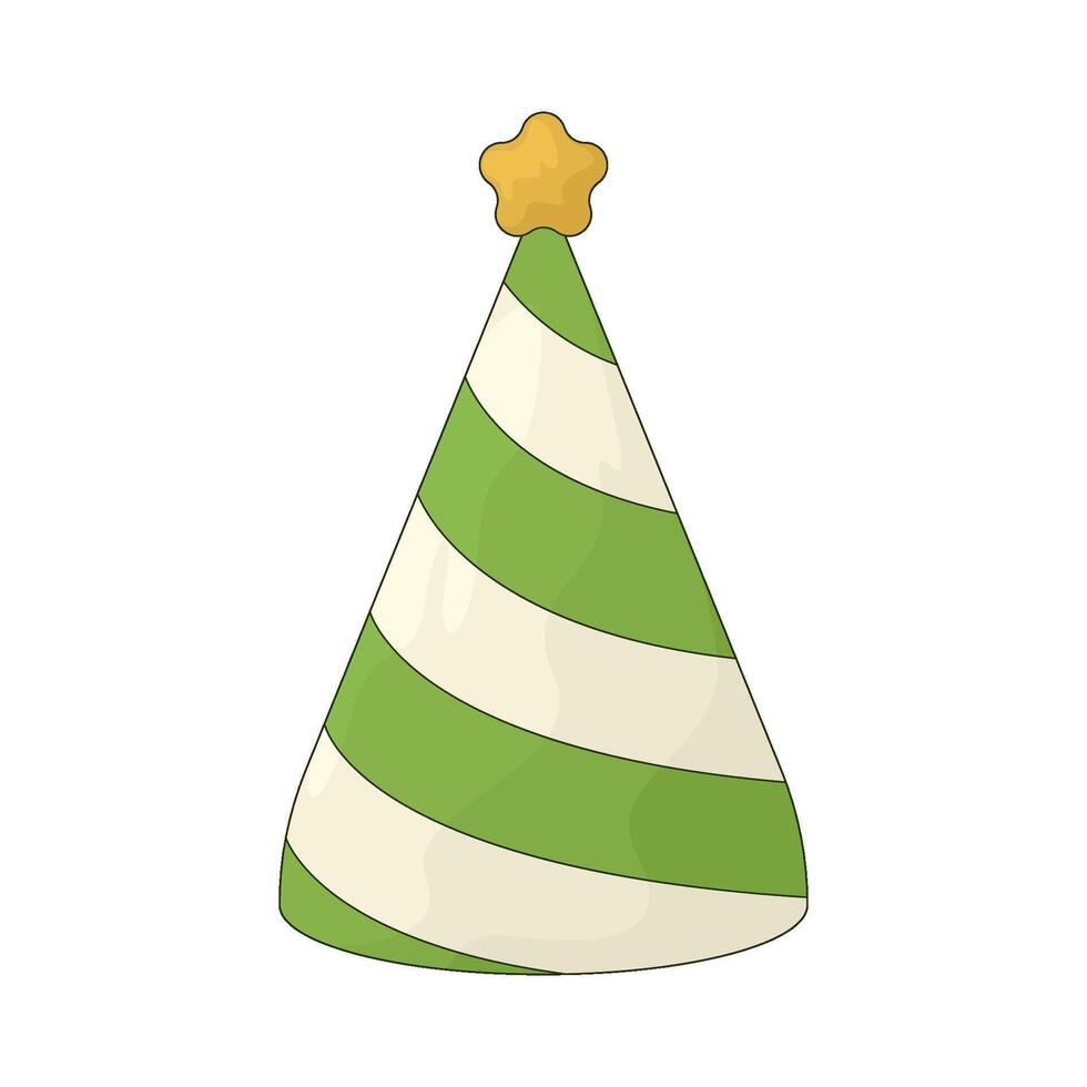 green party hat vector