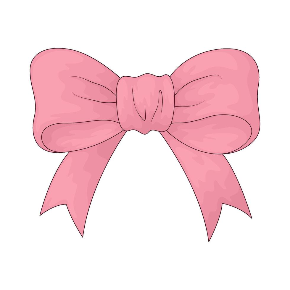 illustration of pink ribbon vector