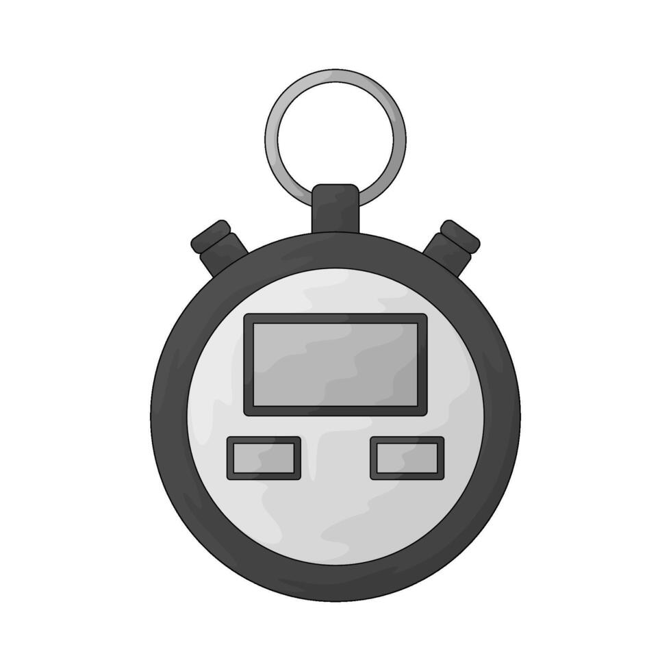 Fitness stopwatch illustration vector