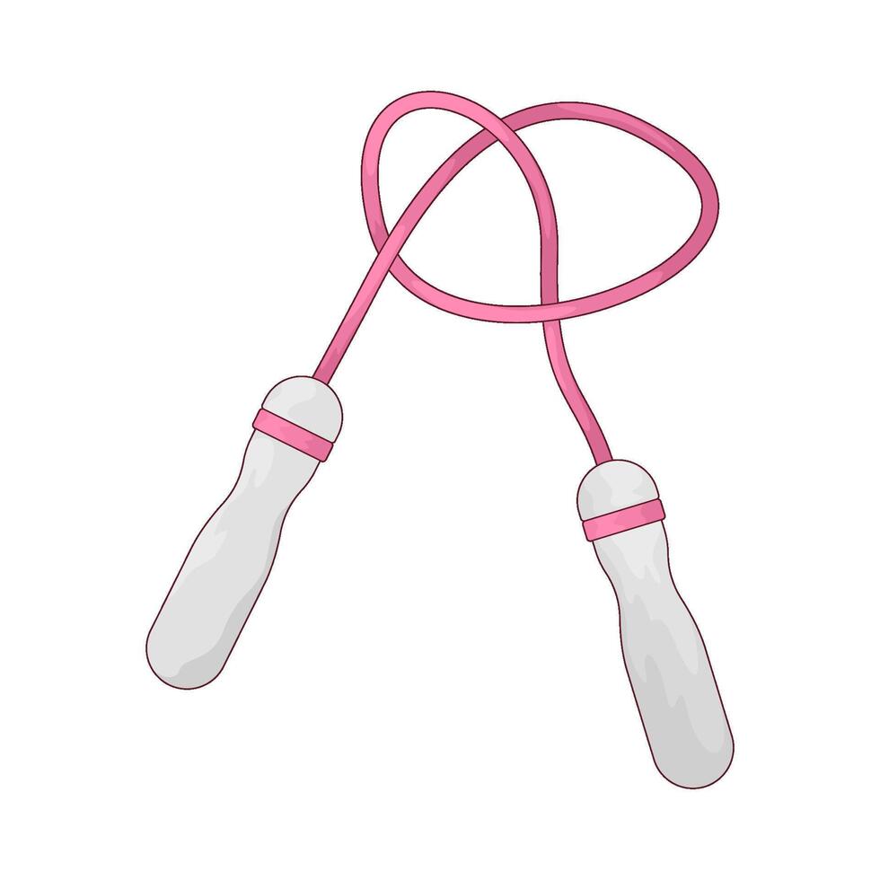 pink jump rope vector