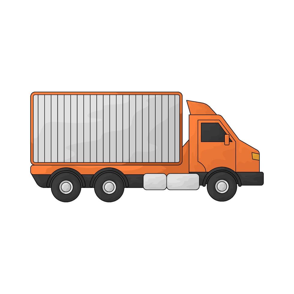 delivery container illustration vector