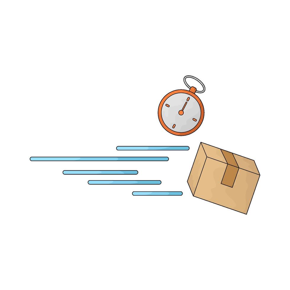 fast delivery illustration vector