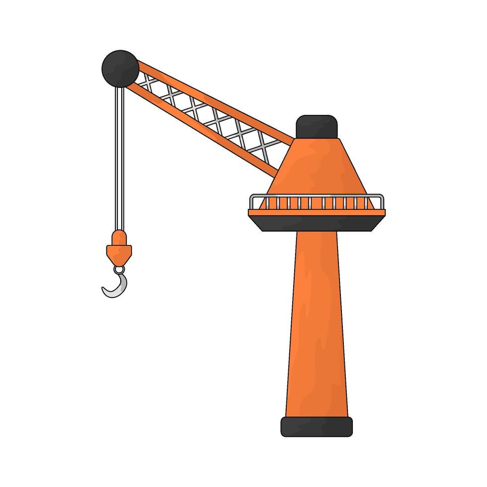 Logistic crane illustration vector