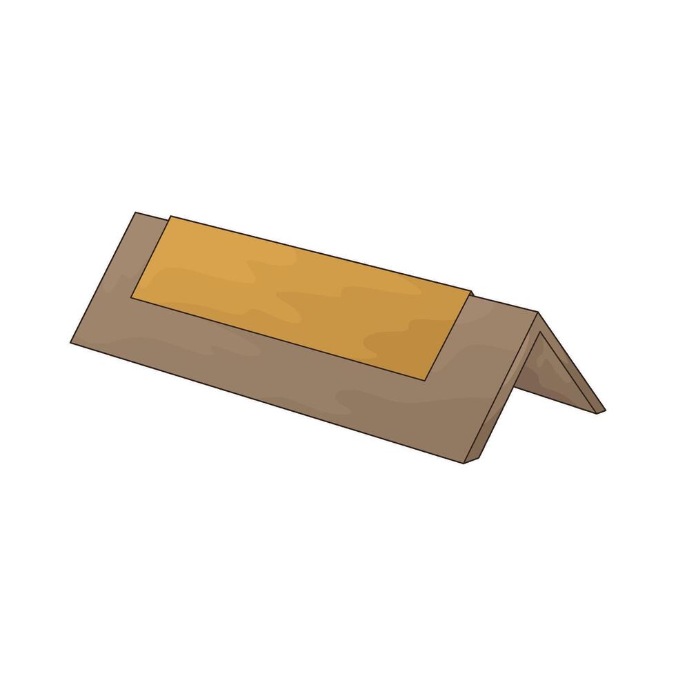 illustration of a desk nameplate vector