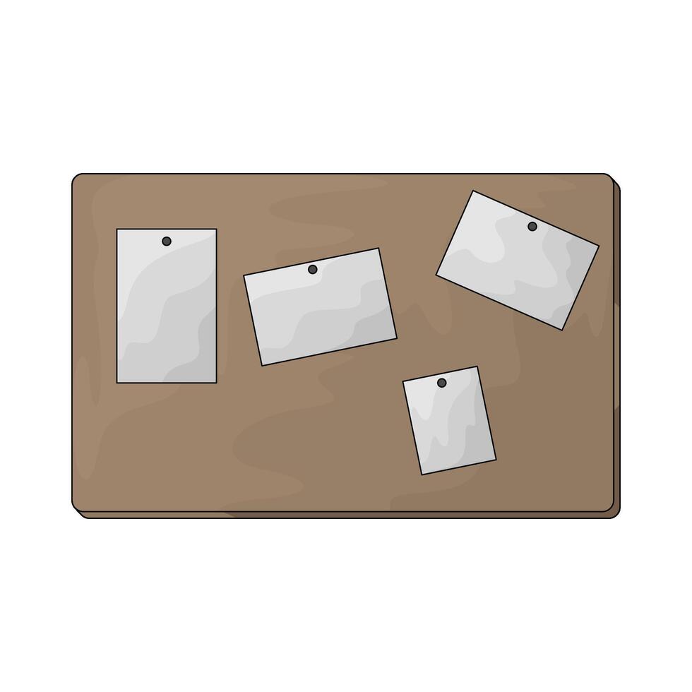 illustration of a bulletin board vector