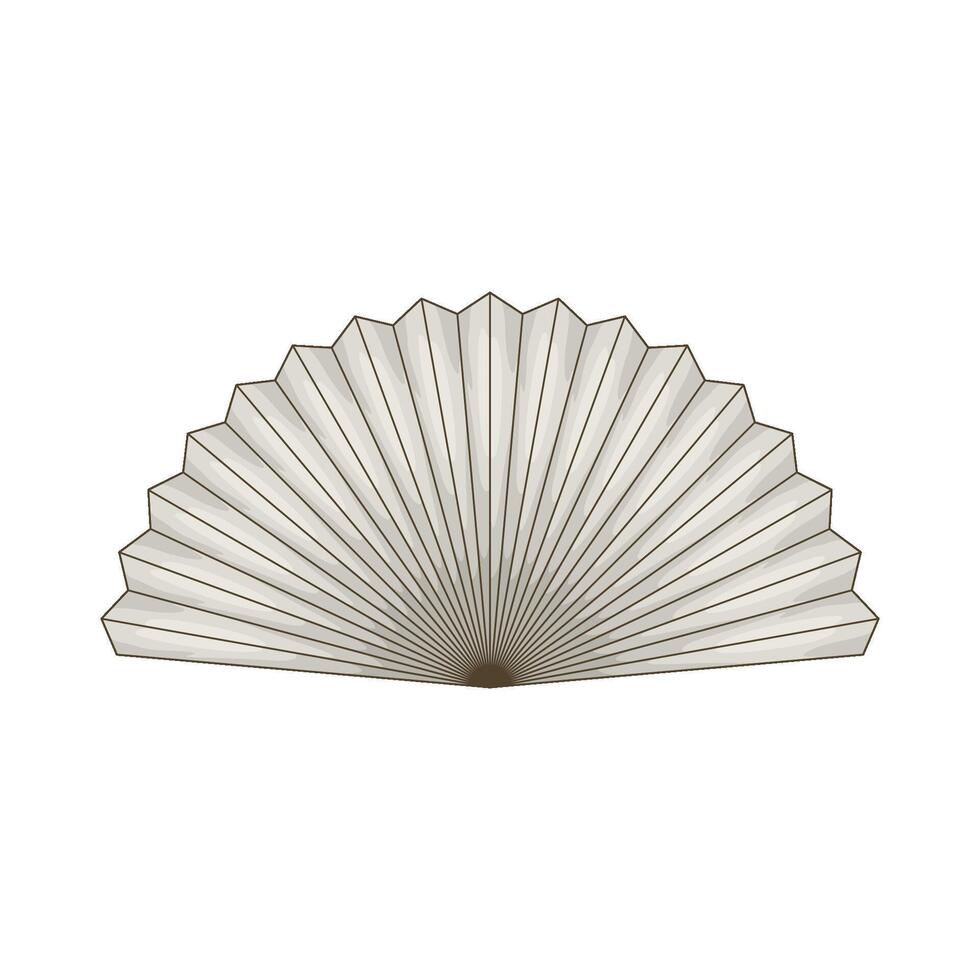 illustration of a paper fan vector