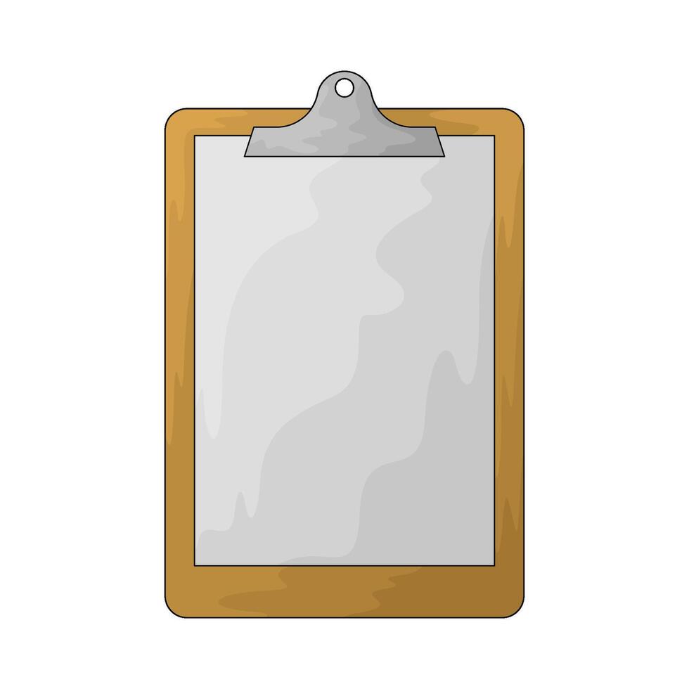 illustration of a blank clipboard vector