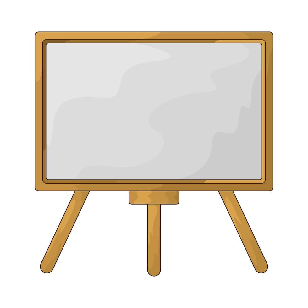 illustration of a blank whiteboard vector