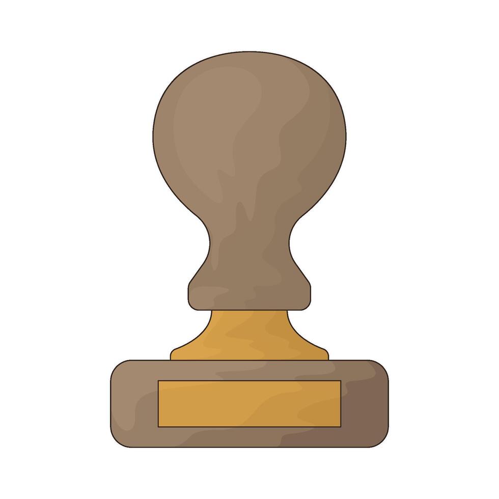 illustration of a wooden tamp vector
