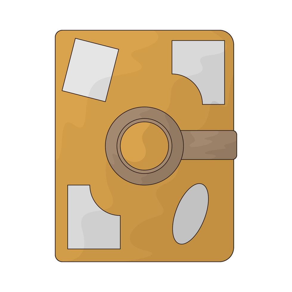 illustration of a old book vector
