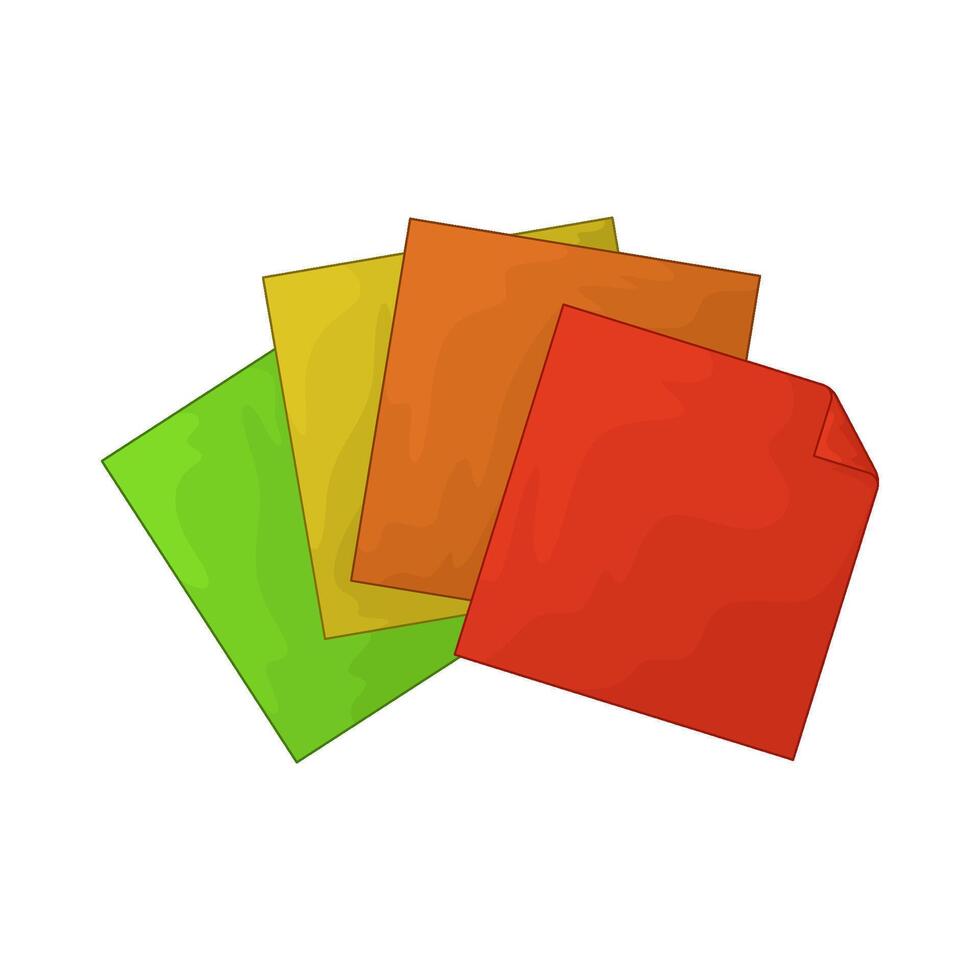 illustration of a origami paper vector
