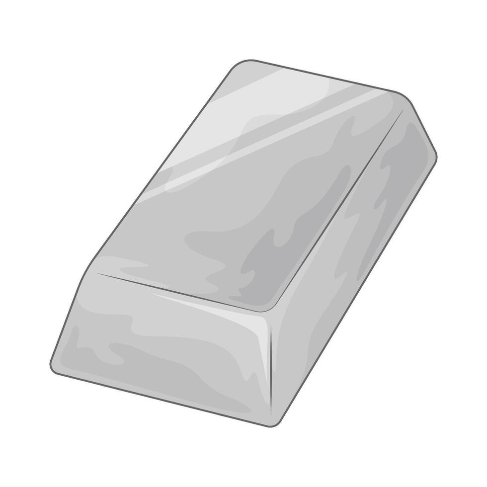luxury silver bar illustration vector