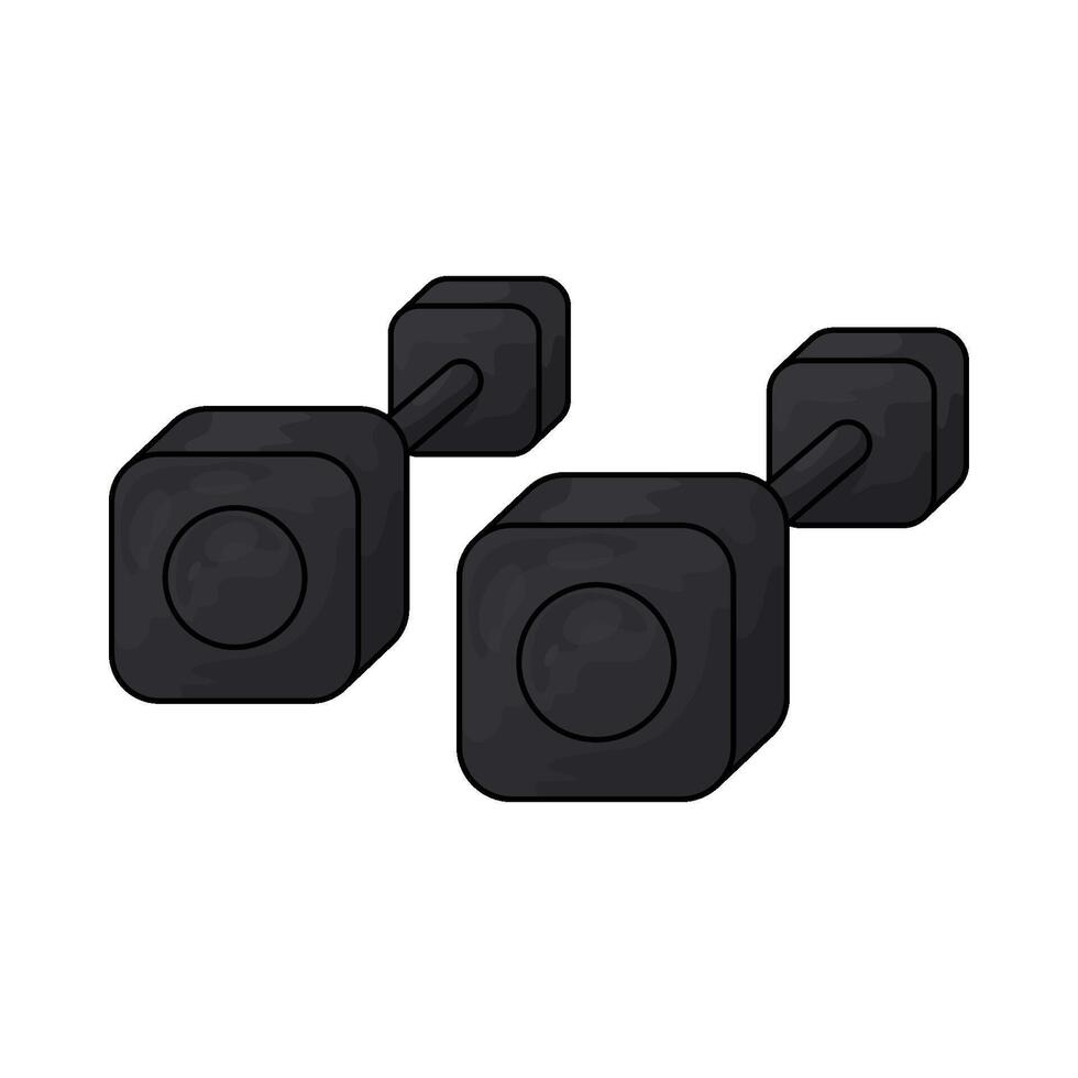 black cufflinks illustration vector