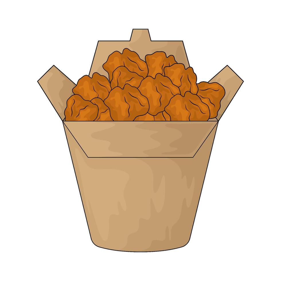 popcorn delivery illustration vector