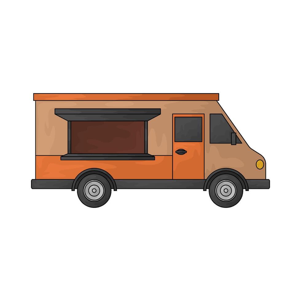 Food Delivery truck vector