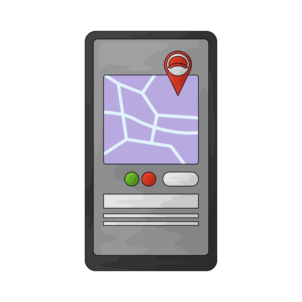 Delivery tracker illustration vector