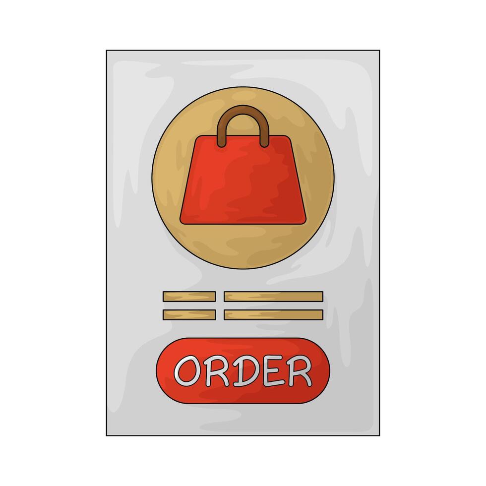 Delivery order app vector