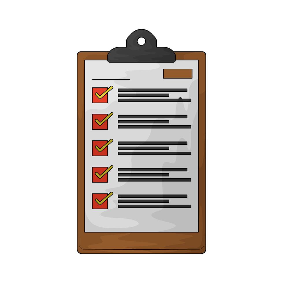 Delivery list illustration vector