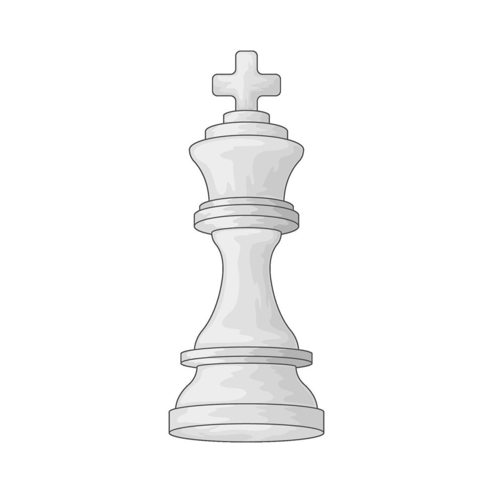 king chess piece vector
