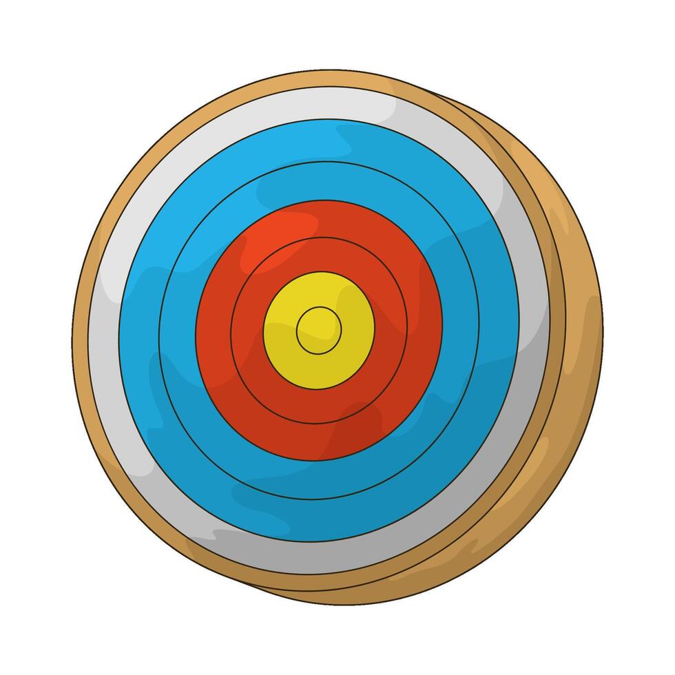 illustration of a archery board vector