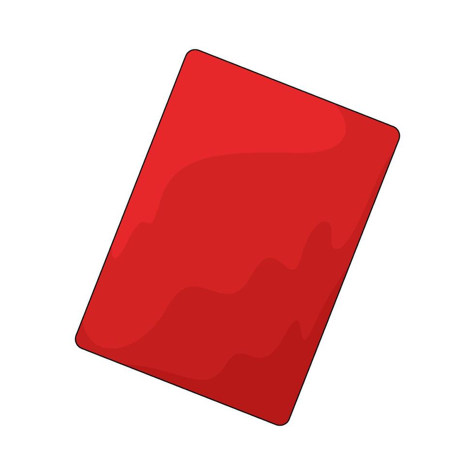 Football red card vector