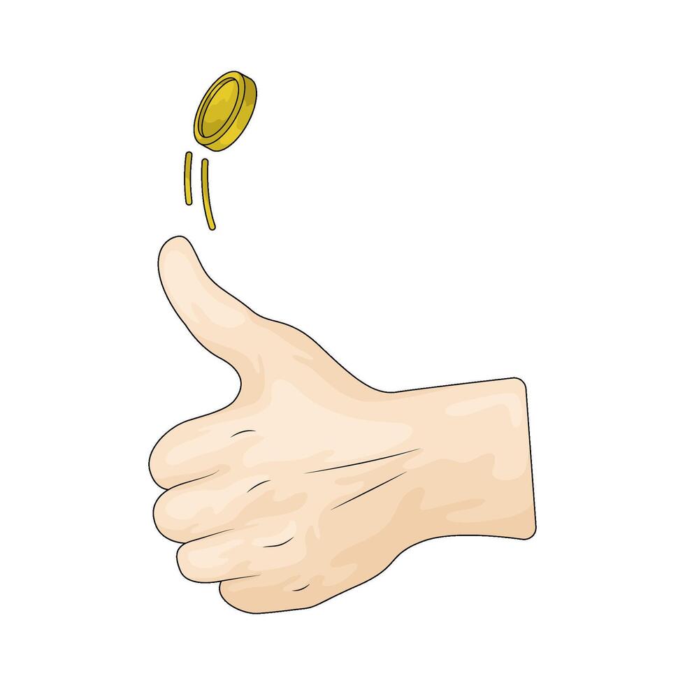 football coin toss vector