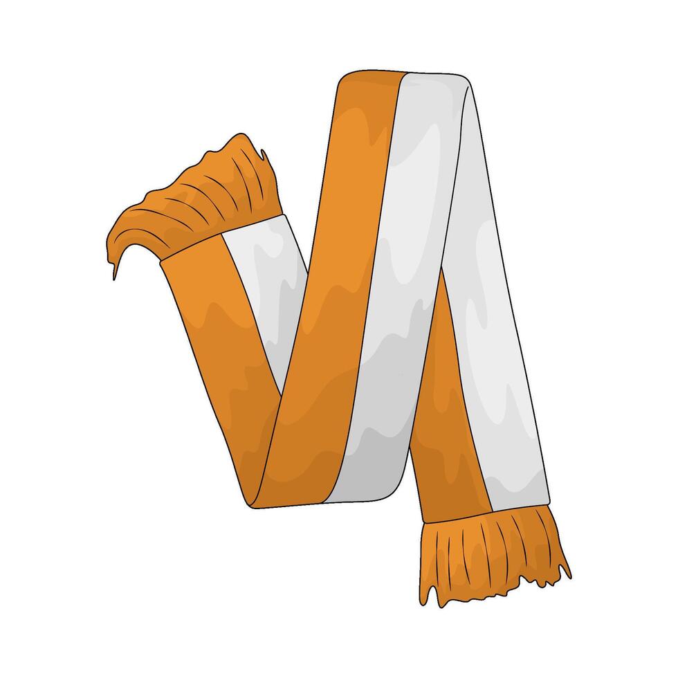 Football fan scarf vector