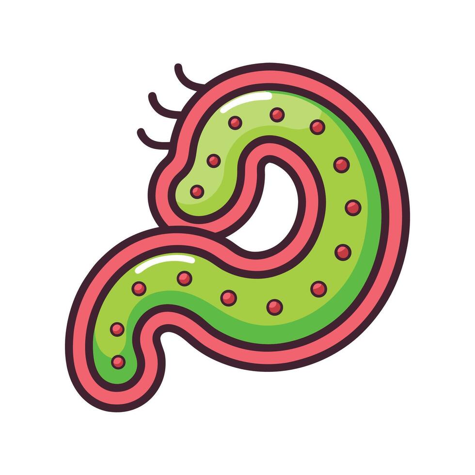 Vibrio Cholerae Illustration vector