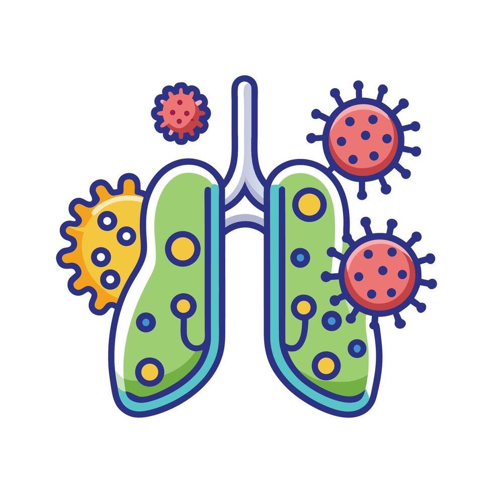 Respiratory Infection Bacteria vector