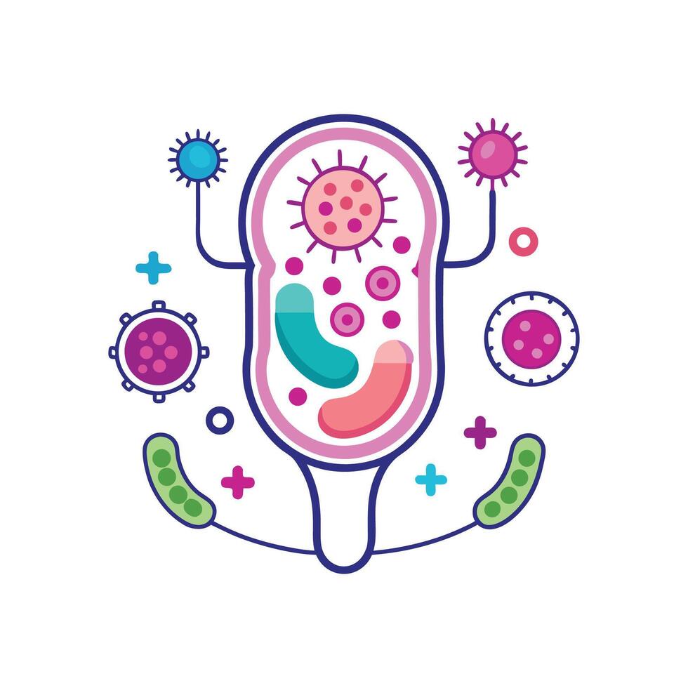 Bacteria Causing UTIs vector