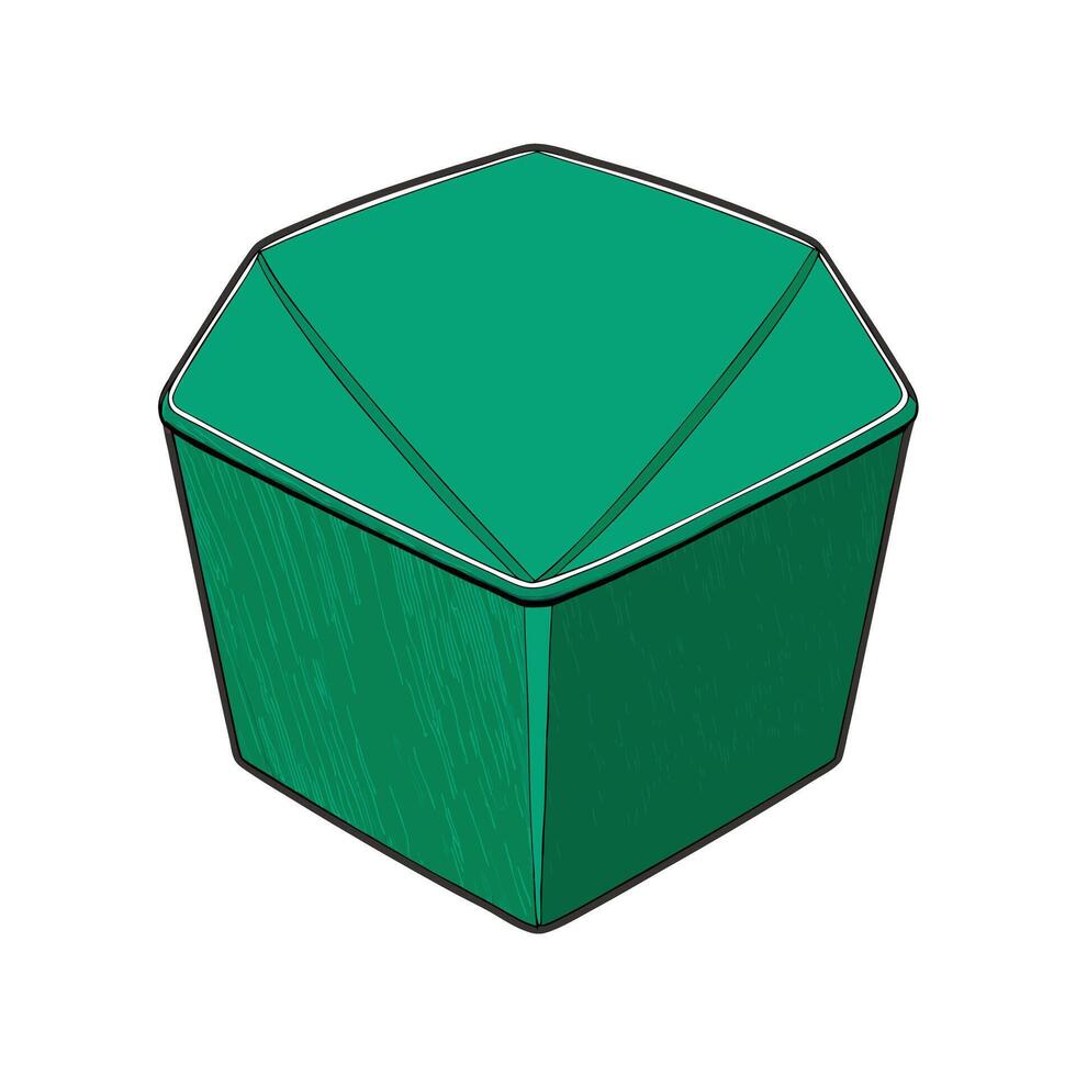Hexagonal Ottoman Design vector