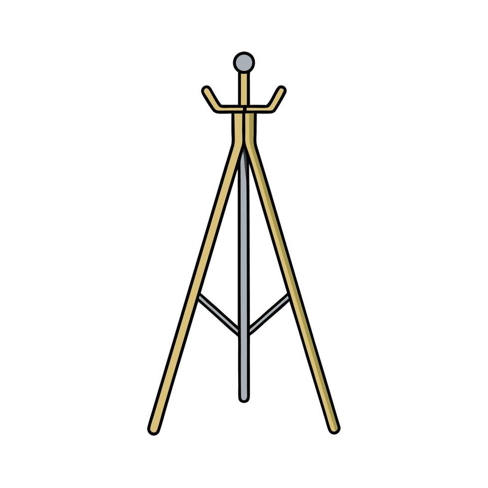 Modern Coat Rack Design vector