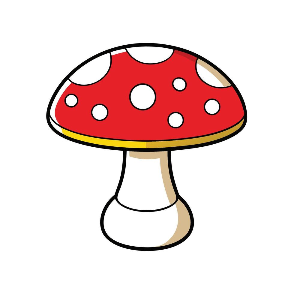 Mushroom Side Table Design vector