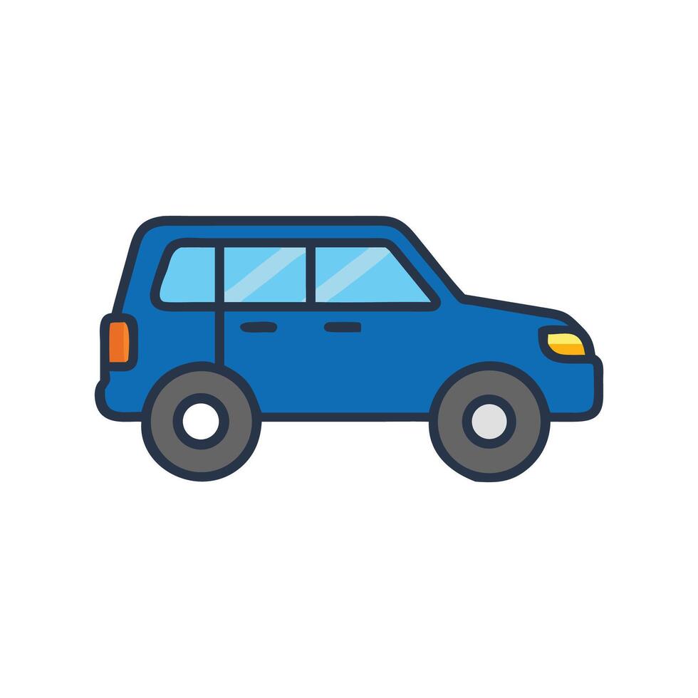 Compact SUV Icon Design vector