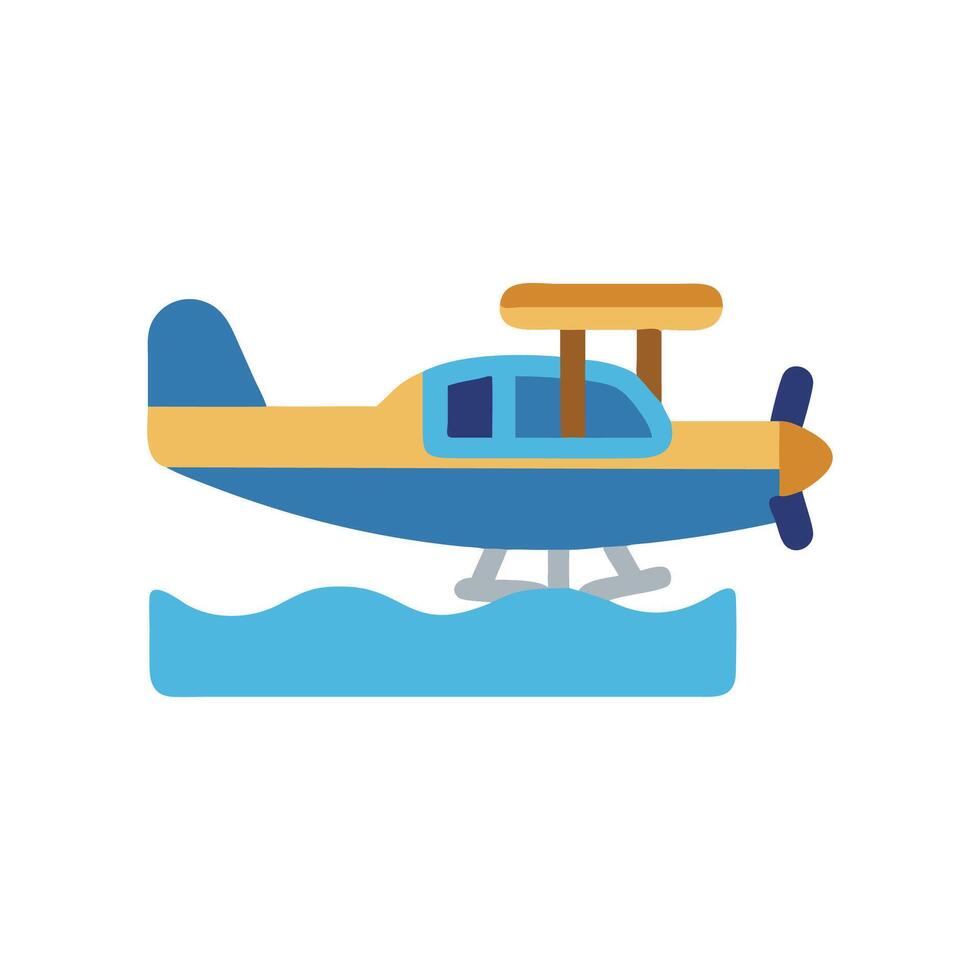 Sea Plane Icon Design vector