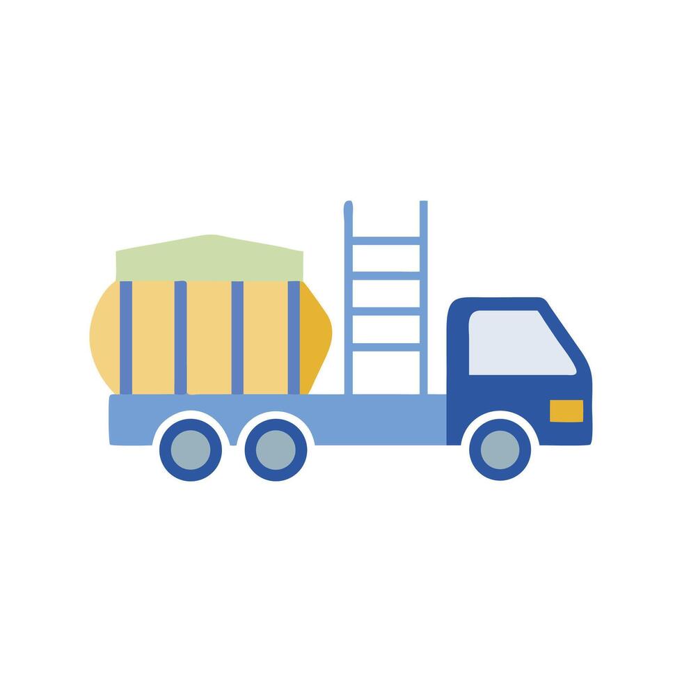 Silo Truck Icon Design vector