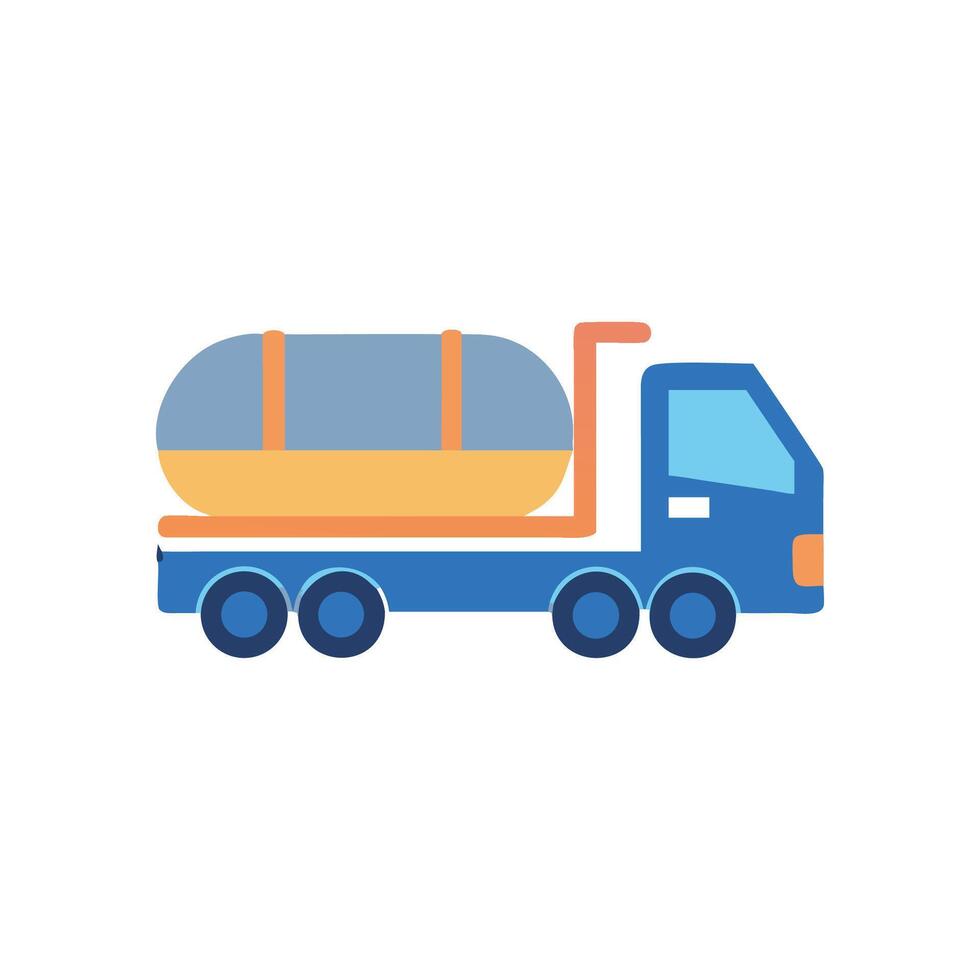 Truck Icon Design with Silo Style vector