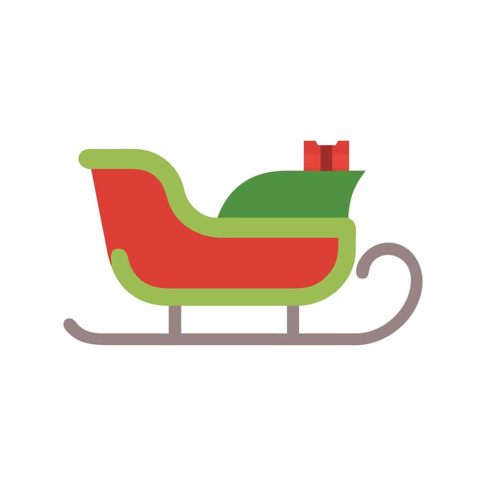 Sleigh Icon Design with Unique Style vector