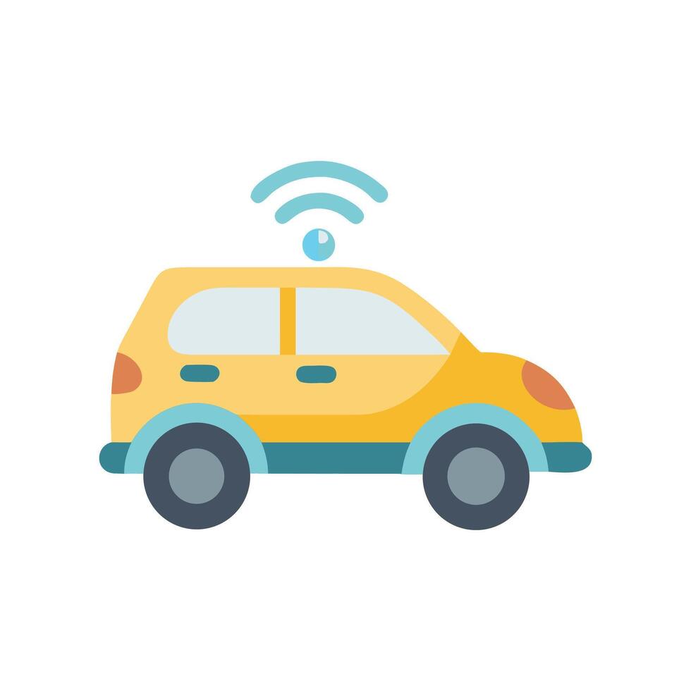 Smart Car Icon Design vector