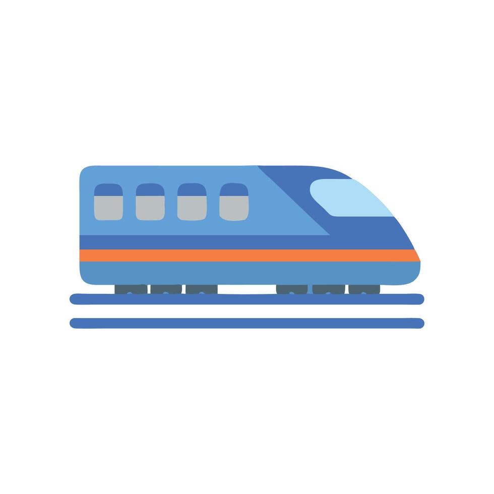 Train Icon Design with Speed Style vector