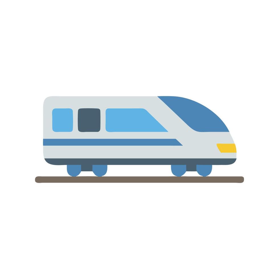 Speed Train Icon Design with Flat Style vector