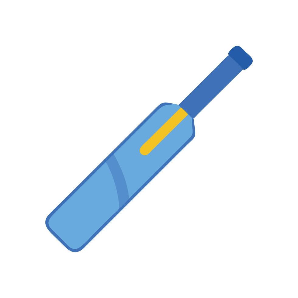 Minimalist Cricket Bat Illustration on Black Background vector