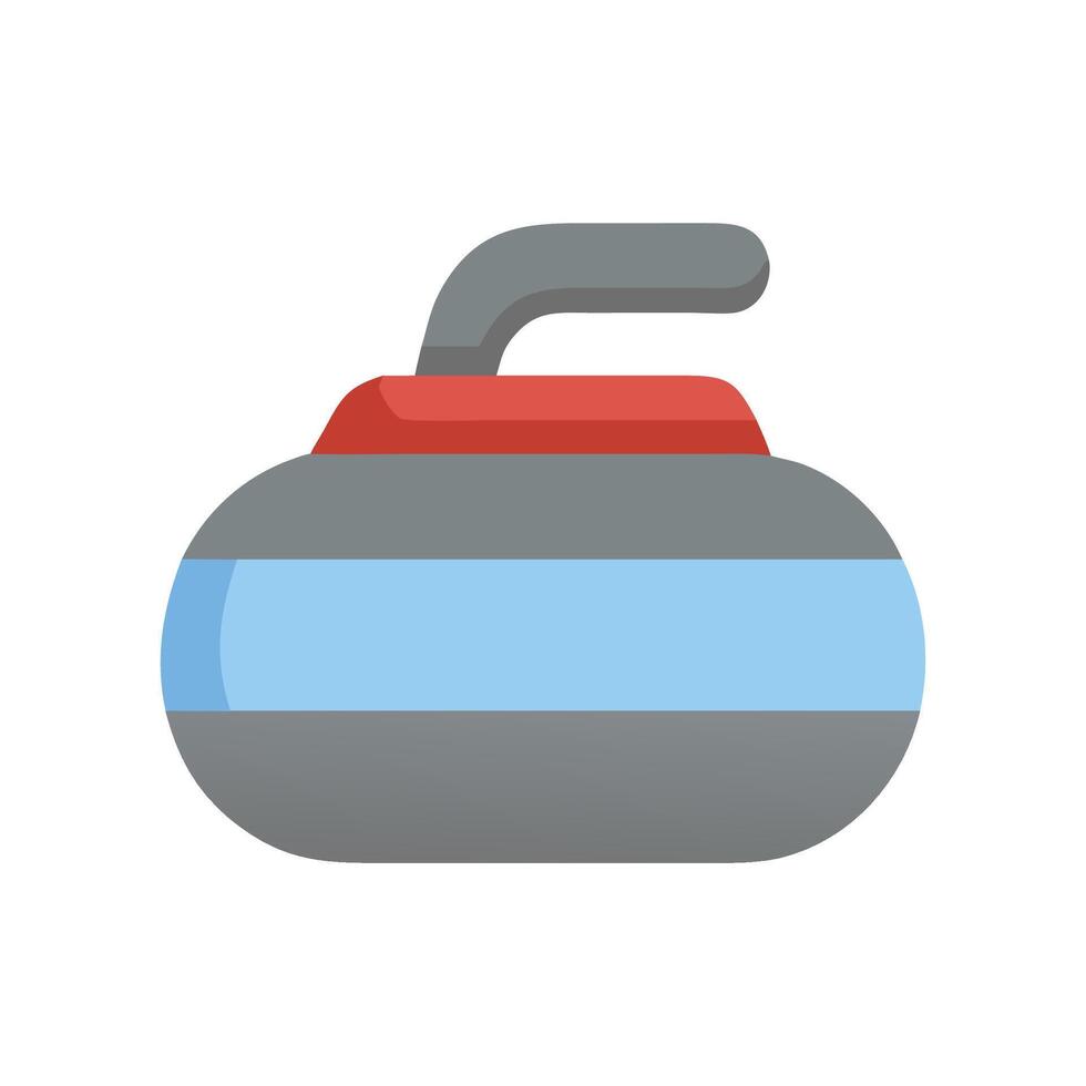 Curling Stone Icon Winter Sport, Precision, and Strategy vector